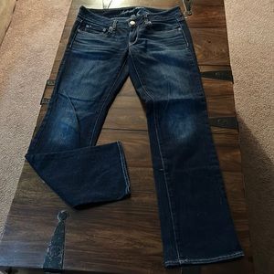 American Eagle straight leg non-distressed jeans.
